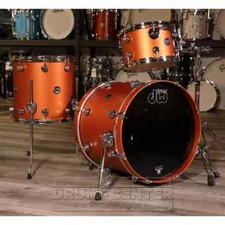 DW Performance 3pc Drum Set 20/12/14 Hard Satin American Rust