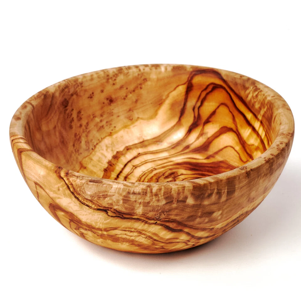 Große Schale Olivenholz Holzschale Schälchen Olivenholzschale Müslischale