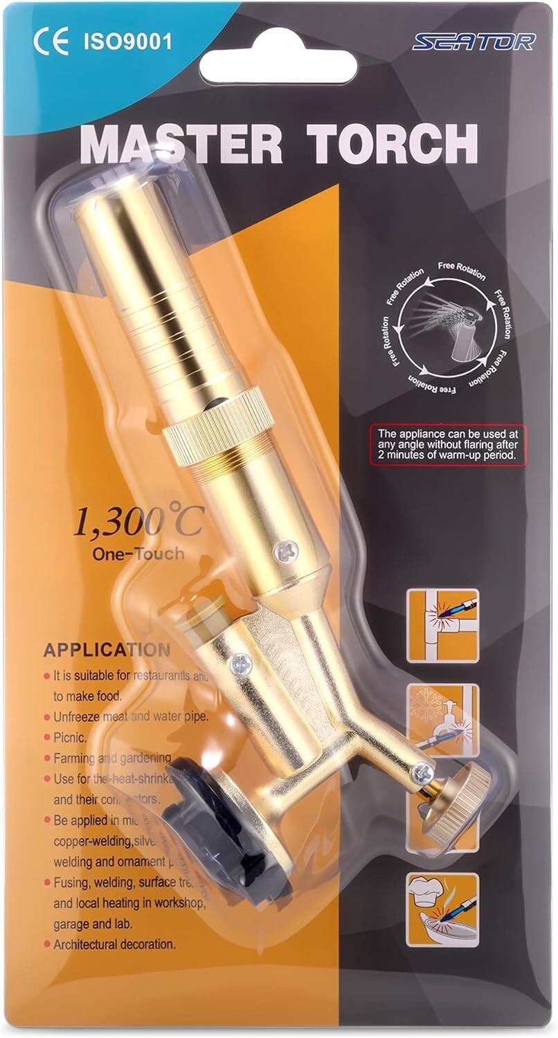Torch Lighter Butane Gun Gas Flame Fire Grill Mini Refillable Torches Blow Small