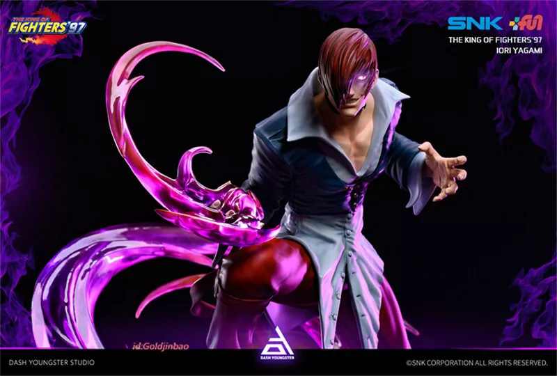 Iori Yagami Statue Resin Model Toys THE KING OF FIGHTERS JOMATAL 30cm