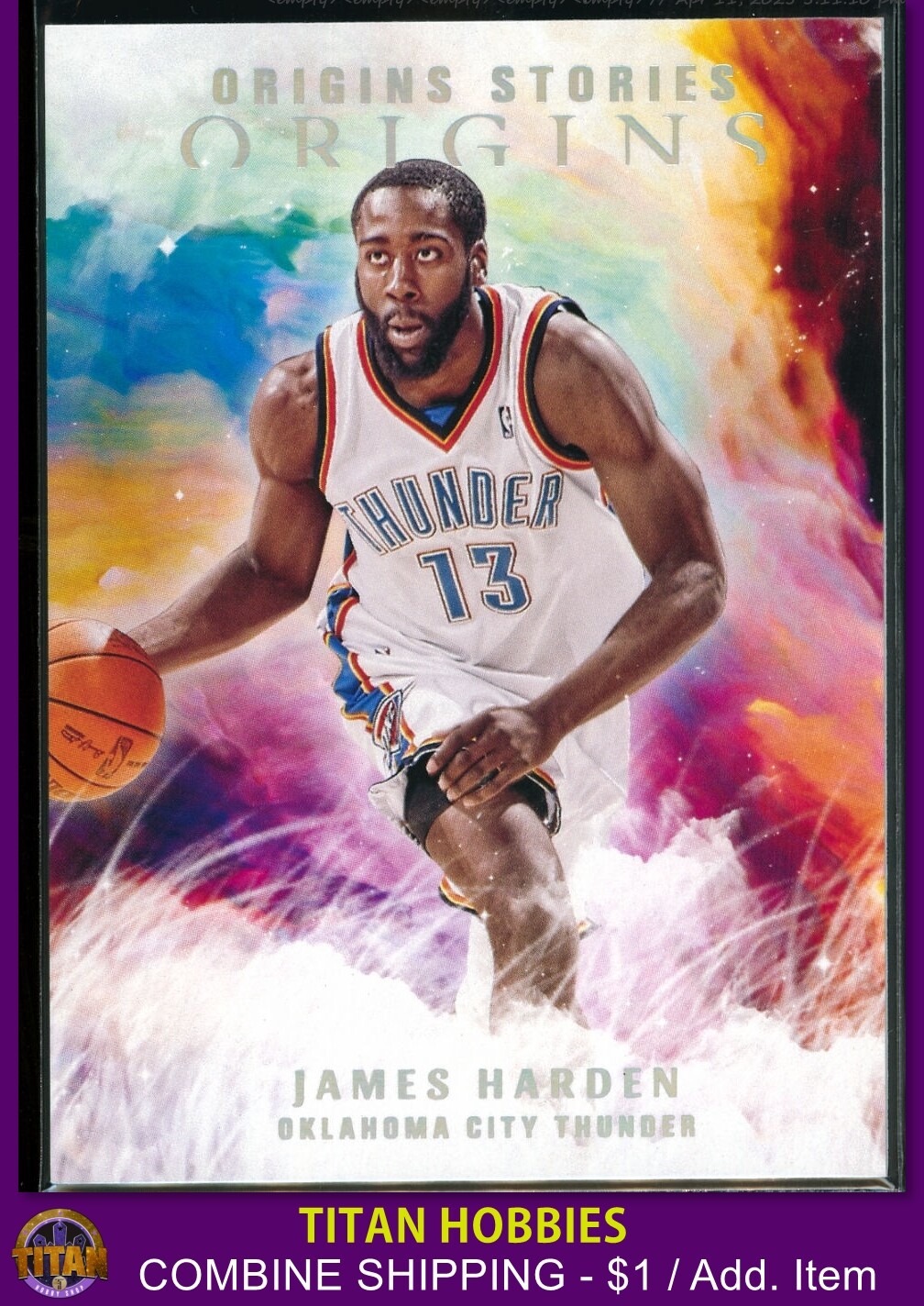 2021-22 Panini Origins Origin Stories INSERT #8 James Harden CASE HIT