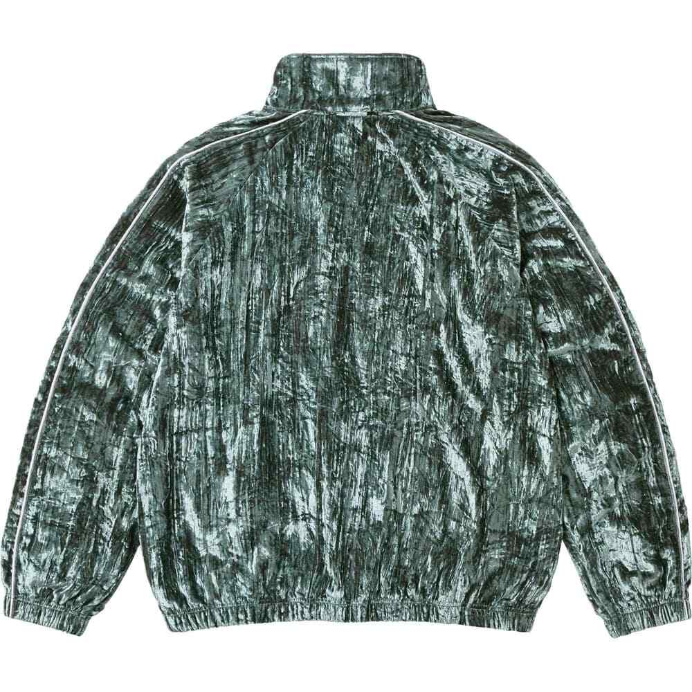 Supreme Crushed Velvet Track Jacket 2colors Black Olive Size Supreme Crushed Velvet Track Jacket 2colors Black Olive Size