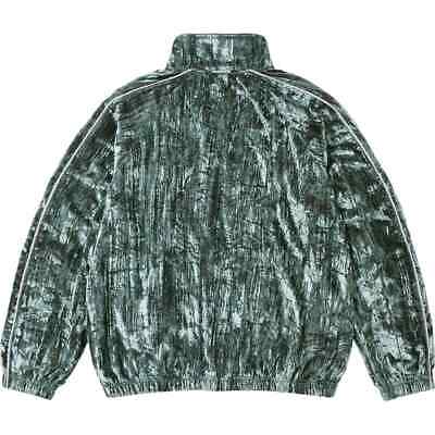 Supreme Crushed Velvet Track Jacket 2colors Black Olive Size Supreme Crushed Velvet Track Jacket 2colors Black Olive Size