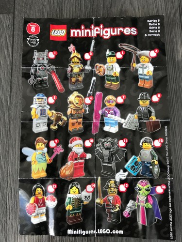 Lego Minifigure Leaflets/Checklists/Tick Sheet ONLY Choose Series - Picture 8 of 34