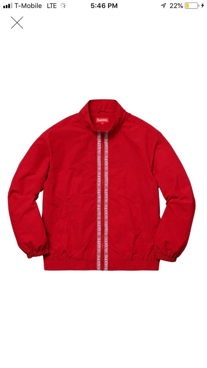 Supreme Classic Logo Taping Track Jacket Red Large SS18