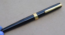 Rare The Diplomat Classic Black Lacquer & Gol...