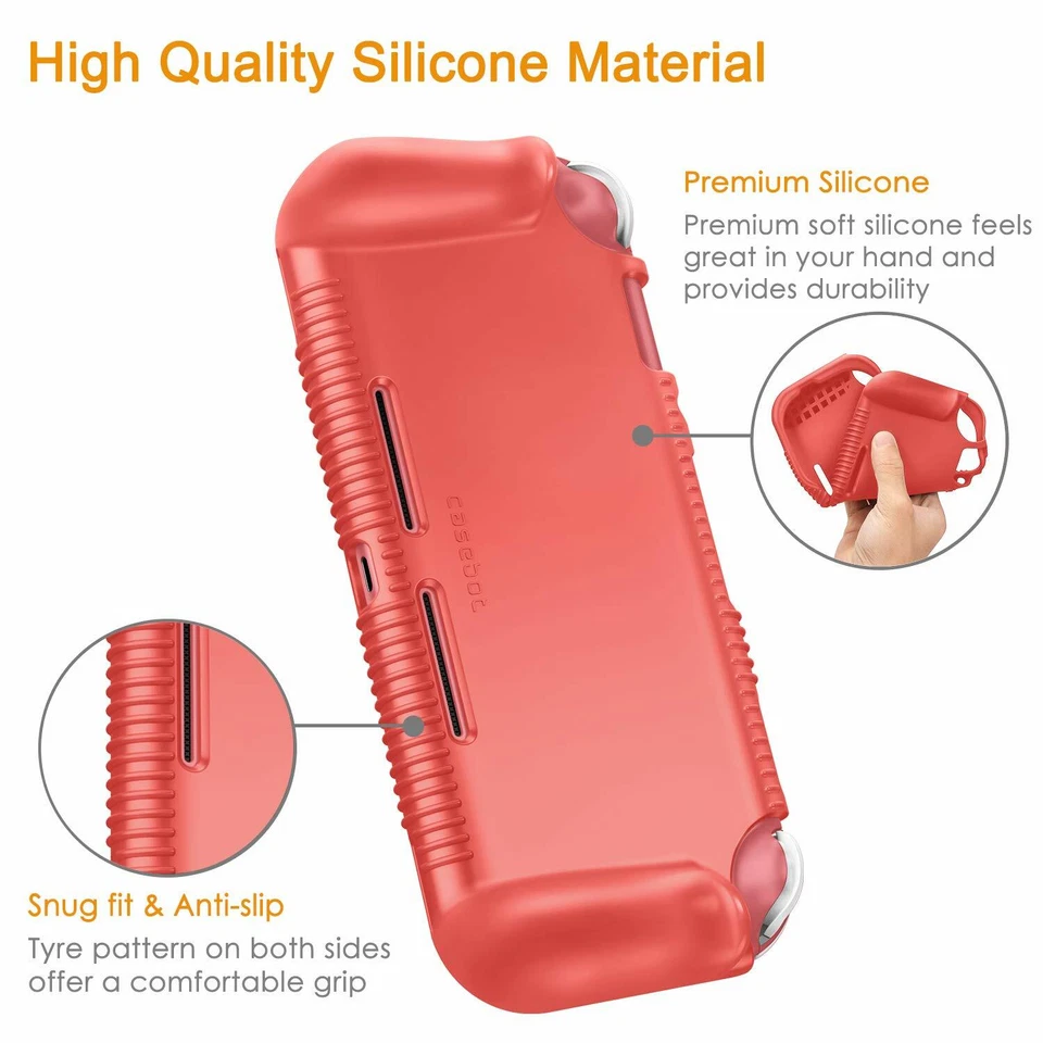 Funda protectora antideslizante agarre ergonómico para Nintendo Switch Lite 2019 Foto 4 de 4