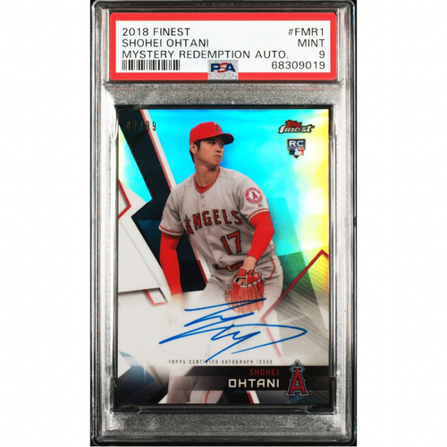 Shohei Ohtani 2018 Topps Finest Mystery Redemption Autograph Rookie PSA 9 #47/99