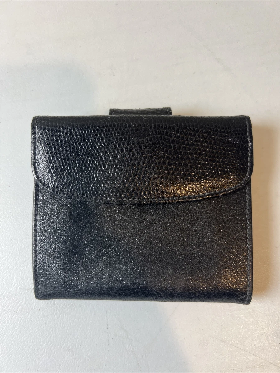 Givenchy Black leather BIFOLD Wallet ~ Vintage