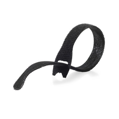 Klettverschluss  Marke ONE-WRAP  13 mm x 200 mm Kabelbinder schwarz doppelseitig umreifend