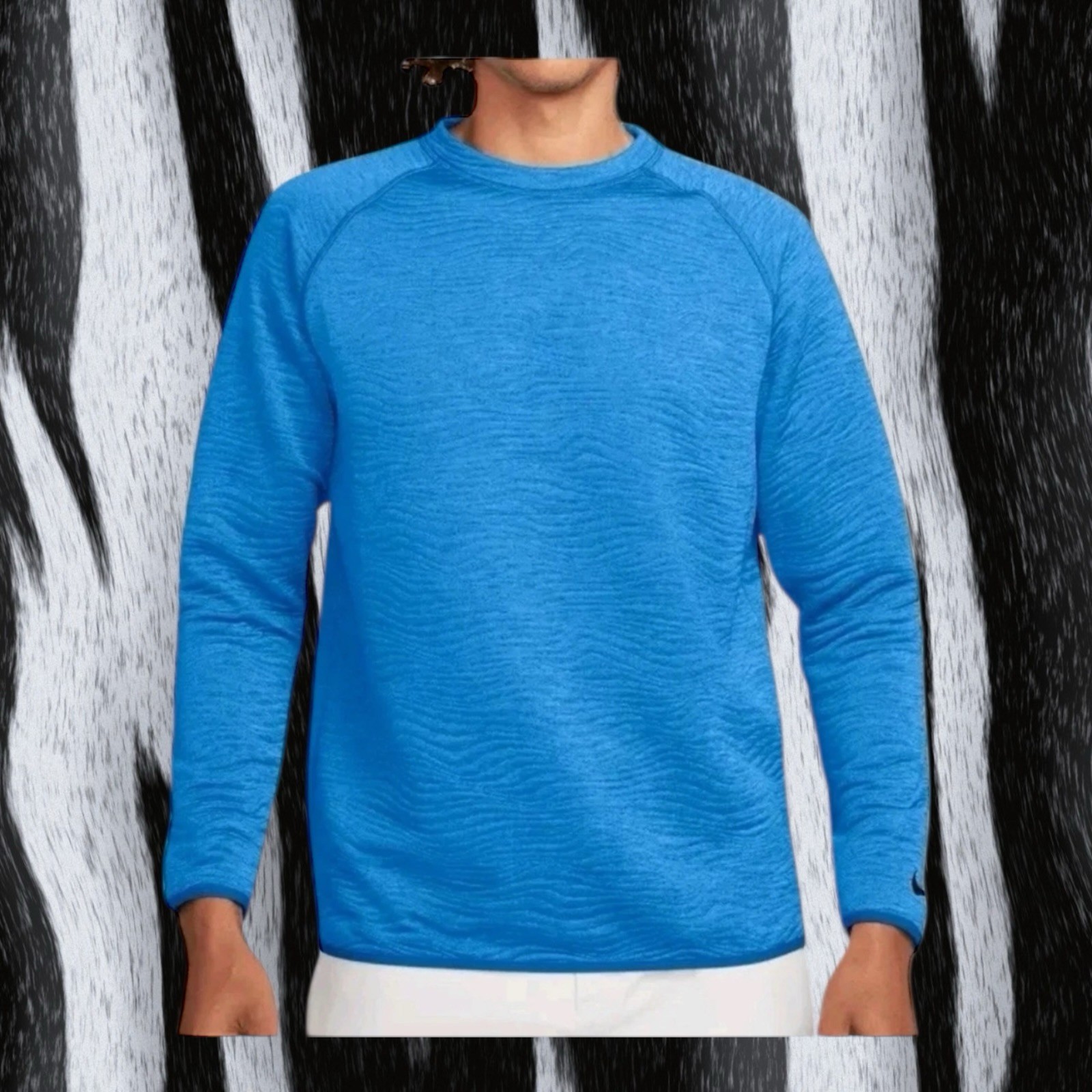 Nike Tour Dri-FIT Golf Crew Sweatshirt Sky Blue FD5835-435 - Mens Size Small 8690₽