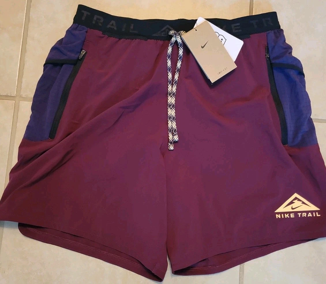 Nike Trail Dri-fit Second Sunrise 7" Running Shorts Men's M NWT FB4194-681