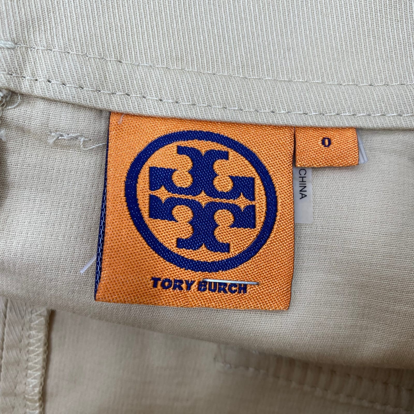 Tory Burch Tan Cotton Blend Midi Belted A-Line Skirt | Regular 0 Women’s thumbnail 3