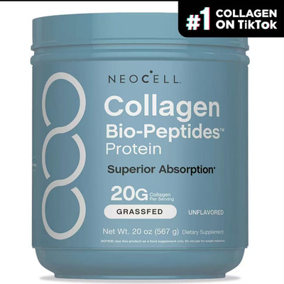 ''NeoCell Collagen Bio-Peptides Powder 20oz -Grassfed Protein Supplement-Advanced