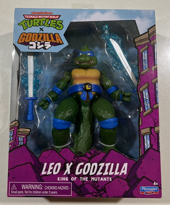 2025 Playmates TMNT X Godzilla Leonardo X GODZILLA Teenage Mutant