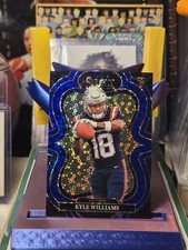 2025 Panini Select /25 Kyle Williams Suite Level Blue Disco Rookie #378 Patriots