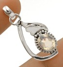 2CT Natural Fire Opalite 925 Sterling Silver Pendant Jewelry 1 1/2" Long @9-6 — photo 2