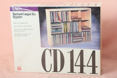 Vintage Savoy Hardwood Compact Disc Organizer CD144 CDR-144 144 Compact Discs
