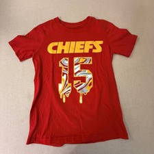 NFL Kansas City Chiefs Patrick Mahomes 15 Drip Graphic Youth T-Shirt Red Small 8