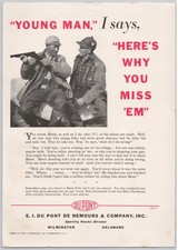 1933 DUPONT SKEET Vintage Print Ad Old-Timers Hunting Shotgun Gear Advice