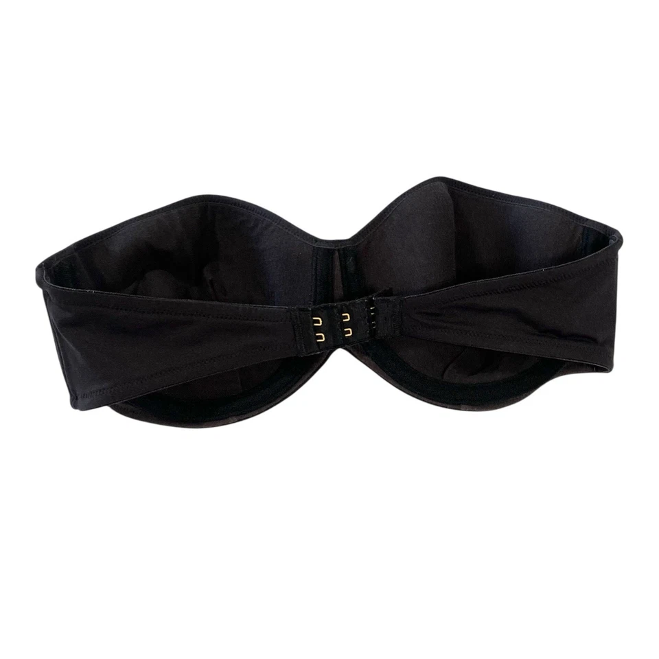 Sujetador push up sin tirantes WONDERBRA talla 36C negro con aros acolchado Foto 3 de 4