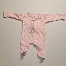 Carter's Light Pink Girls Long Sleeve Bodysuit with Cute Pattern