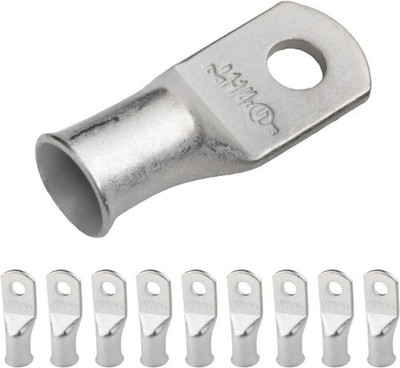 10pcs 1 AWG 1/4 Stud Tinned Copper Wire Lugs