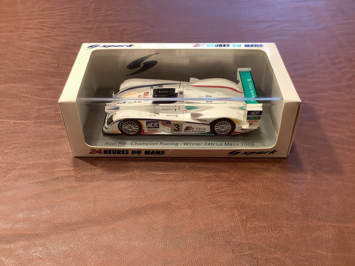 1/43 Spark Audi R8 #3 Champion Racing 24Hrs Le Mans 2005 Winner