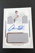 2016 Panini National Treasures -  Aaron Blair #PCS-AA /99 (AU, MEM, RC)