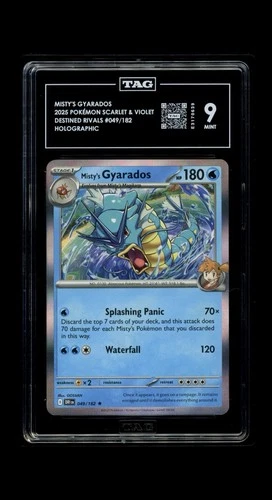 Misty's Gyarados Destined Rivals Holo Rare 049/182 TAG 9