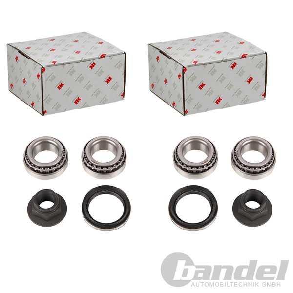 2X NK RADLAGER-SATZ Hinten Links+Rechts Passend FüR Mitsubishi Colt Lancer-image