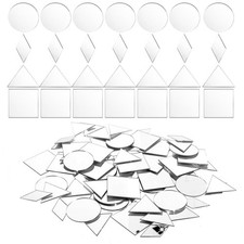 120 Pcs Mini Mirrors for Crafts, 1" Decorative Glass Tiles for DIY Art