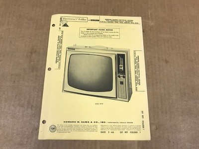 Vintage Photofact Folder 801-1- Emerson TV Chassis Model 120779A/B