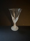 Sasaki Wings Clear Frosted Dove Bird Stem Water Goblet Glass   — photo 5