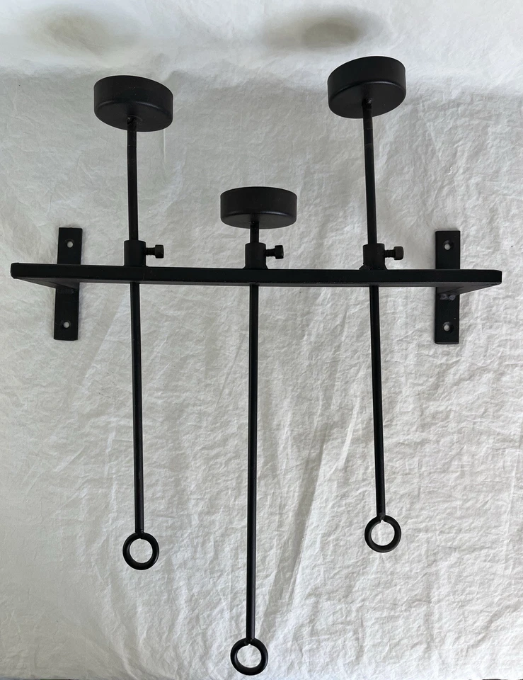 Wall Mounted Candle Holder with Adjustable Arms Modern Farmhouse Style - Image 2 of 4