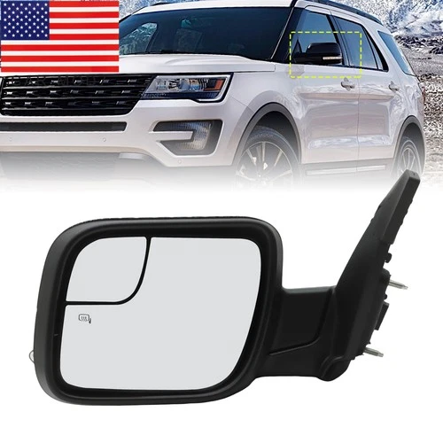 For Ford Explorer 2016-2019 Left Driver Side Heated Mirror Turn Signal Spotter