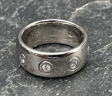 925 Silver Ring White Gemstones RG 55 (S 6824)