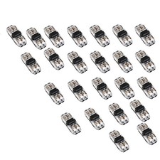 24pcs Quick Solderless Wire Splice Connector, 2 Way Automotive Fits 18-22 AWG