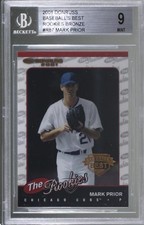 2001 Donruss The Rookies Baseball's Best Bronze Mark Prior #R87 BGS 9 MINT 1h1