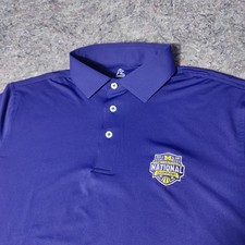 Rhoback Men's Performance Polo University of Michigan NCAA National Champions M