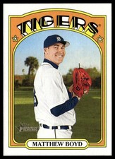 2021 Topps Heritage Matthew Boyd Detroit Tigers #582