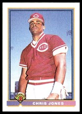 Chris Jones 1991 Bowman #676 Cincinnati Reds MLB READ FREE SHIPPING AutographDen