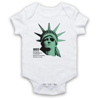 FLUCHT AUS NEW YORK FREIHEITSSTATUE AUGENKLAPPE BABY WACHSEN BABYANZUG GESCHENK