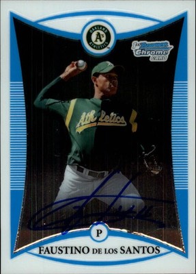 A5193- 2008 Bowman Chrome Prospects #BCP245 Fautino De Los Santos Auto - Nm-Mt