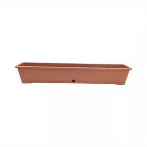 100cm Window Box Trough Terracotta Planter For Garden Plant Pot Tray | x 1