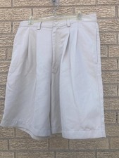 MEN'S GUESS 30 INCH BEIGE TAN CREAM DRESS SHORTS PLEATED