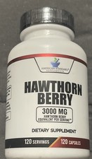 American Standard Supplements Hawthorn Berry 3000mg - 120 Capsules 1/2028