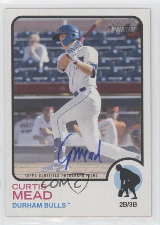 2022 Topps Heritage Minor League Edition Real One Curtis Mead #ROA-CMD Auto fo7