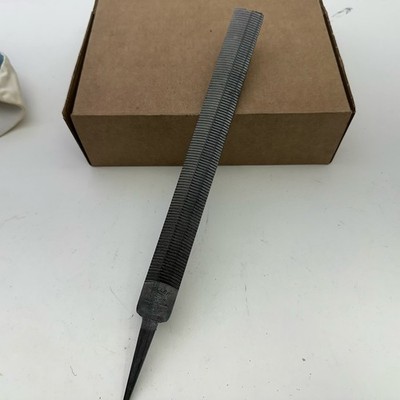 Vintage Vixen Auto Body Rat Tail File Heller Tool 10   Stamped File Made In USA