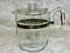 Vintage 7759 B Pyrex 9 Cup Glass Percolator Coffee Pot Flame Ware *Description*